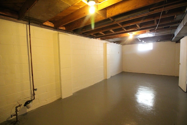 view of below grade area