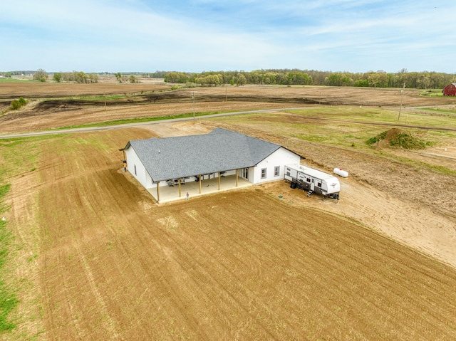 bird's eye view featuring a rural view