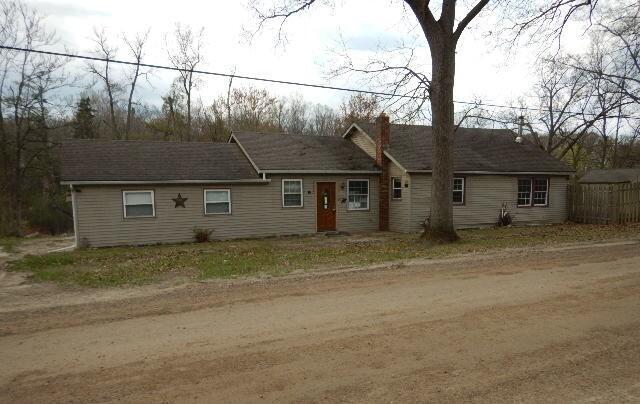 view of single story home