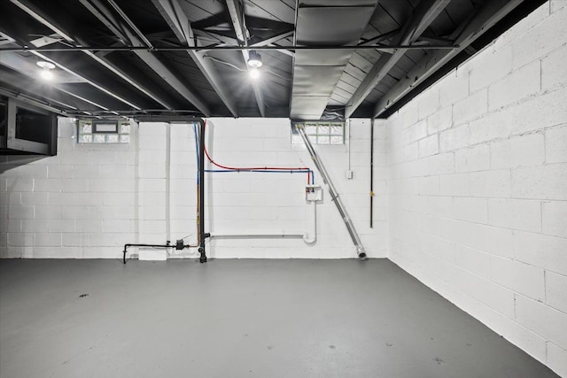 view of basement