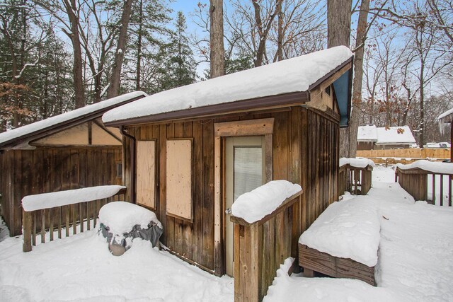 921 Fourth St, Pullman, MI 49450 - view of snow covered structure