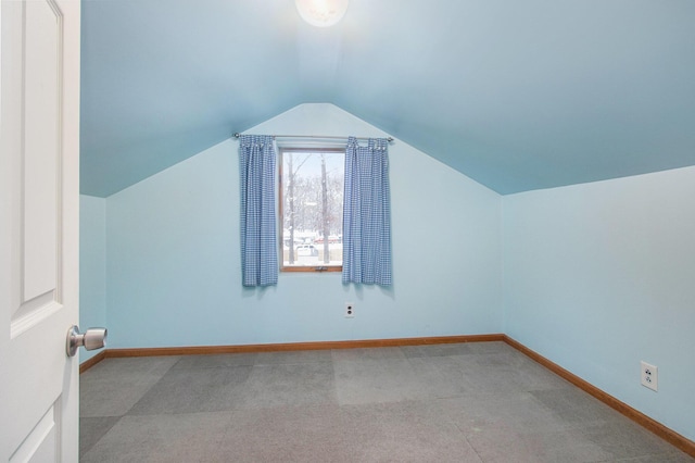 921 Fourth St, Pullman, MI 49450 - additional living space with baseboards, carpet, and lofted ceiling