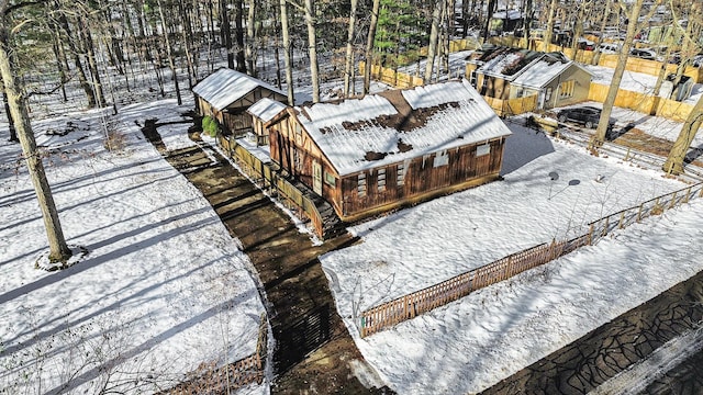 921 Fourth St, Pullman, MI 49450 - view of snowy aerial view