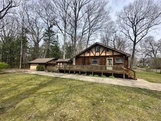 921 Fourth St, Pullman, MI 49450 - view of front facade with a front lawn
