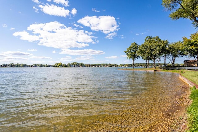 water view with fence