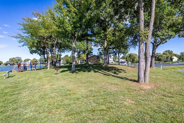 view of yard with playground community