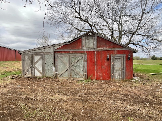 view of barn