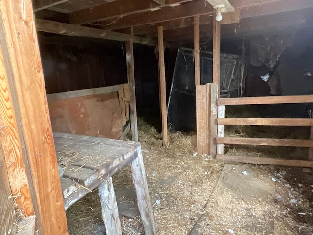 view of horse barn