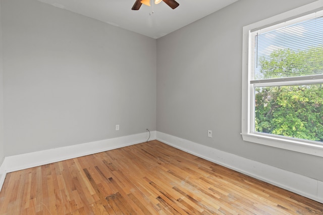 109 Leicester Ct, Detroit, MI 48202 - unfurnished room featuring healthy amount of natural light, a ceiling fan, and light wood-style flooring