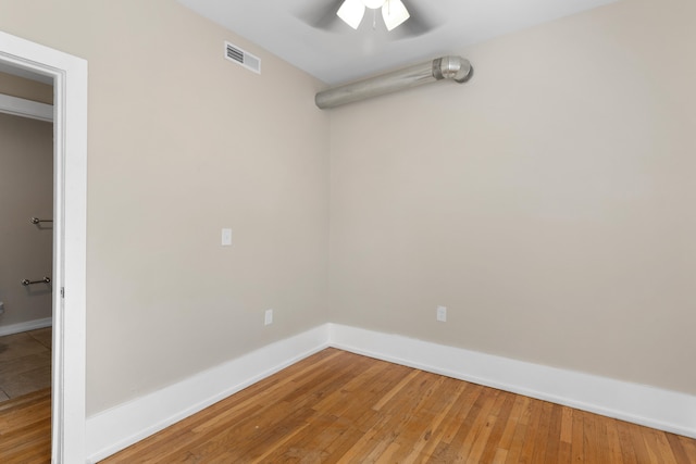109 Leicester Ct, Detroit, MI 48202 - spare room with ceiling fan, baseboards, and wood-type flooring