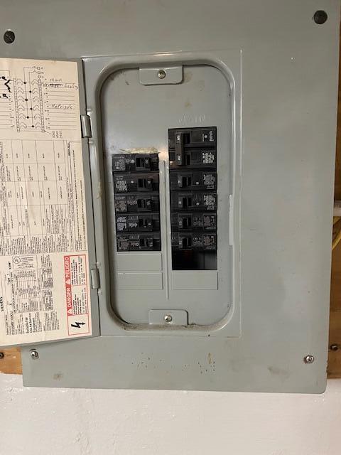 utility room featuring electric panel