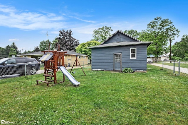 187 S Saginaw St, Montrose, MI 48457 - view of yard with a playground
