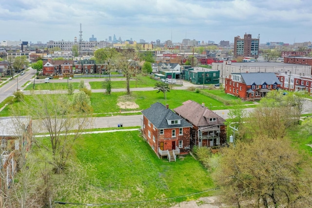 bird's eye view featuring a view of city