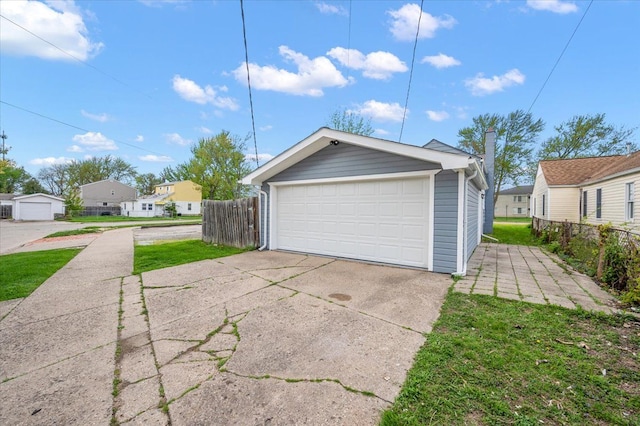 20040 E 8 Mile Rd, Harper Woods, MI 48225 - detached garage with fence and a residential view