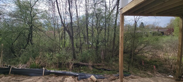 view of local wilderness with a forest view