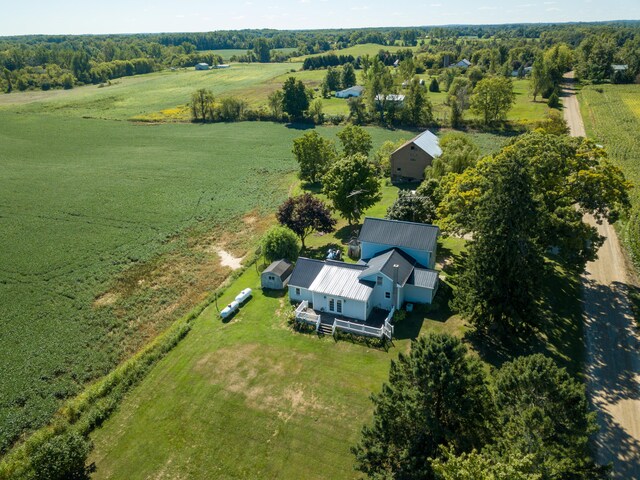 drone / aerial view featuring a rural view