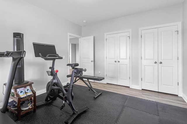 146 Bloomfield Blvd, Brooklyn, MI 49230 - workout area with wood finished floors