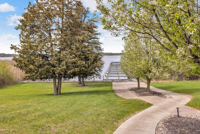 146 Bloomfield Blvd, Brooklyn, MI 49230 - view of home's community with a water view and a yard