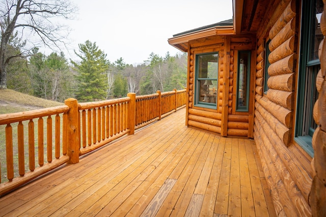 view of wooden terrace