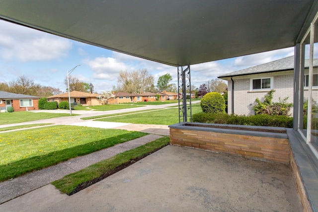 exterior space featuring a residential view