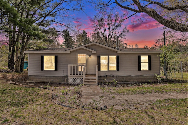 view of manufactured / mobile home
