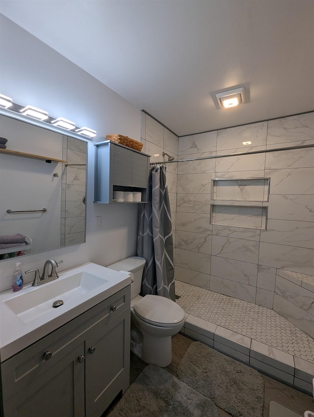3344 E Huron, Au Gres, MI 48703 - full bath featuring vanity, toilet, and a tile shower