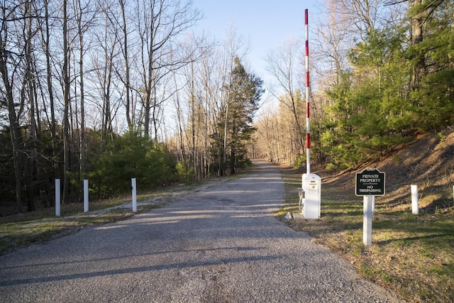 view of road