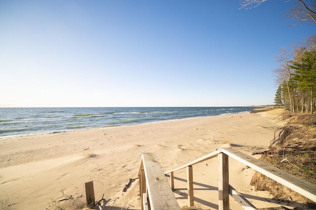 water view with a beach view