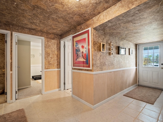 interior space featuring wainscoting