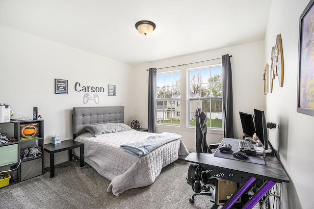 bedroom with carpet flooring