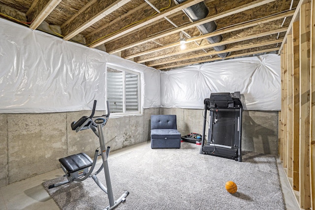 view of workout area