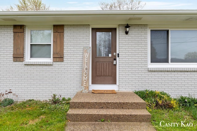 7116 Linden Ave SE, Grand Rapids, MI 49548 - property entrance with brick siding