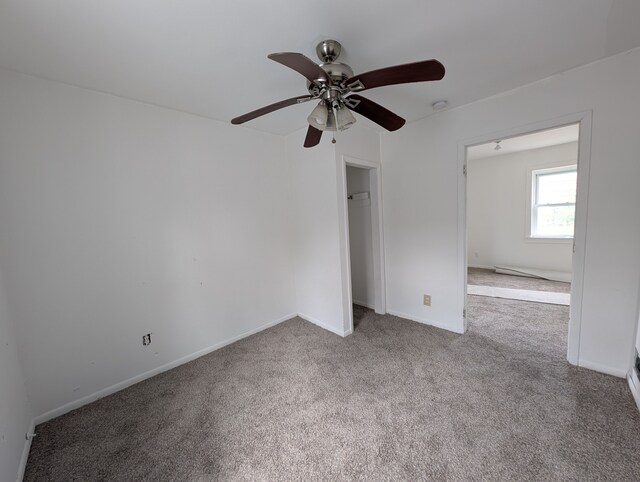 249 W Wilson Ave, Pontiac, MI 48341 - carpeted empty room with ceiling fan and baseboards