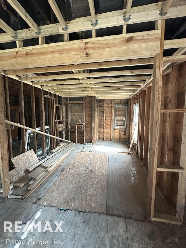 miscellaneous room with wood-type flooring