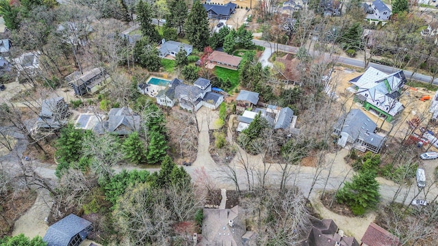 bird's eye view featuring a residential view