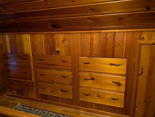 2326 Southampton Ave, Grand Blanc, MI 48507 - interior details featuring wood walls and wood finished floors