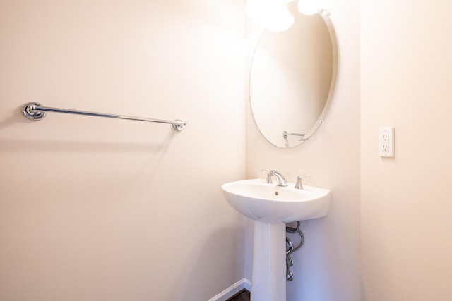 bathroom with a sink