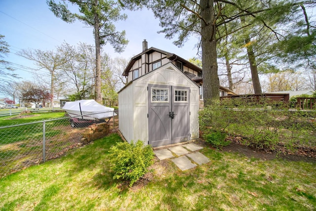 8577 Glenwood Ct, Jackson, MI 49201 - view of shed with a fenced backyard