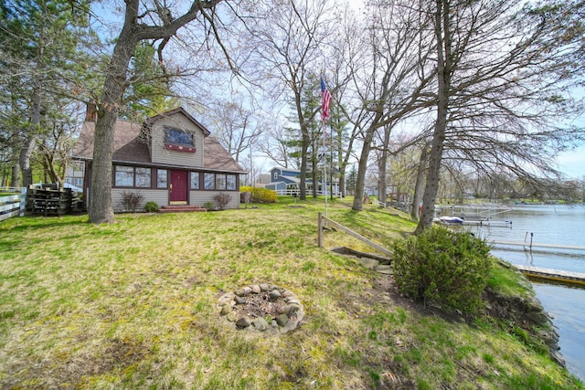 8577 Glenwood Ct, Jackson, MI 49201 - view of yard with a water view