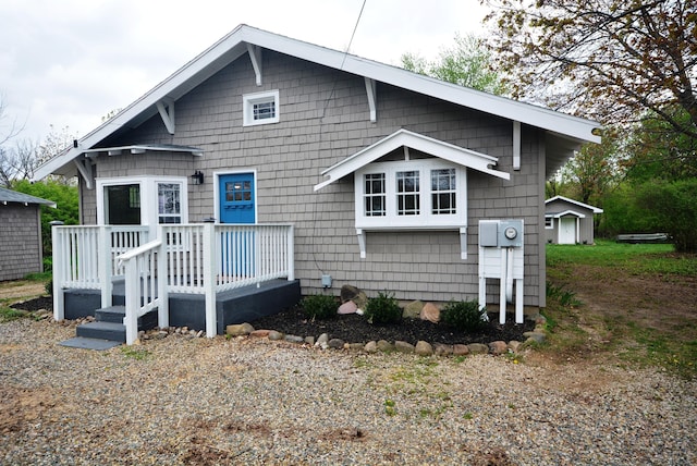 view of back of property