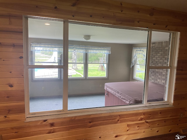 12036 S Custer, Dundee, MI 48133 - spare room with wood walls