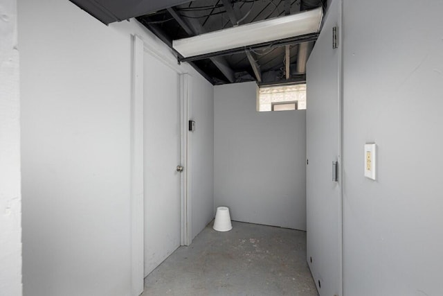 view of basement