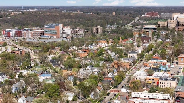 aerial view featuring a view of city