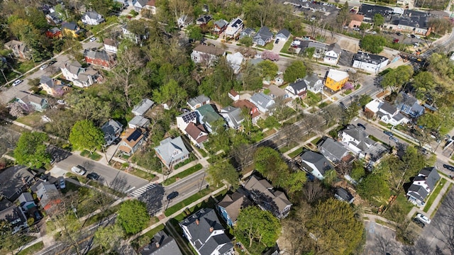 birds eye view of property featuring a residential view