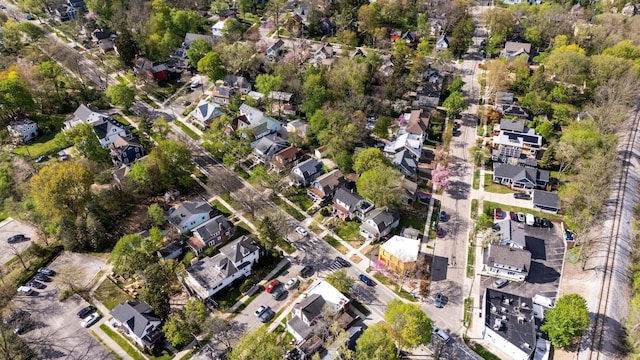 drone / aerial view featuring a residential view