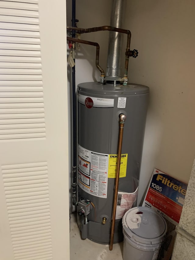 utilities featuring water heater