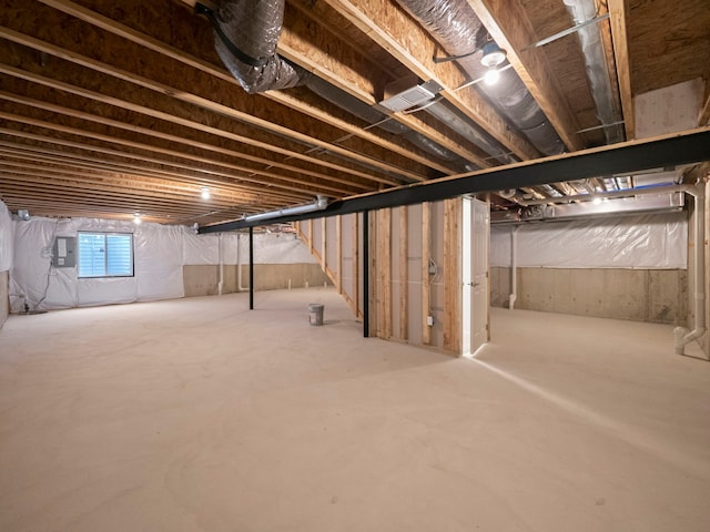 view of basement