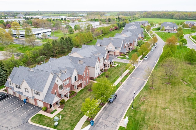 drone / aerial view featuring a residential view