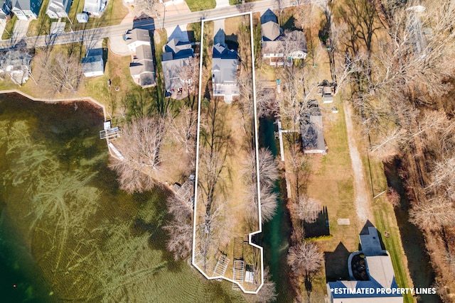 bird's eye view featuring a residential view