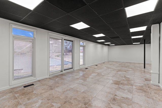 5615 Woodmire Dr, Macomb, MI 48316 - unfurnished room with a drop ceiling and visible vents